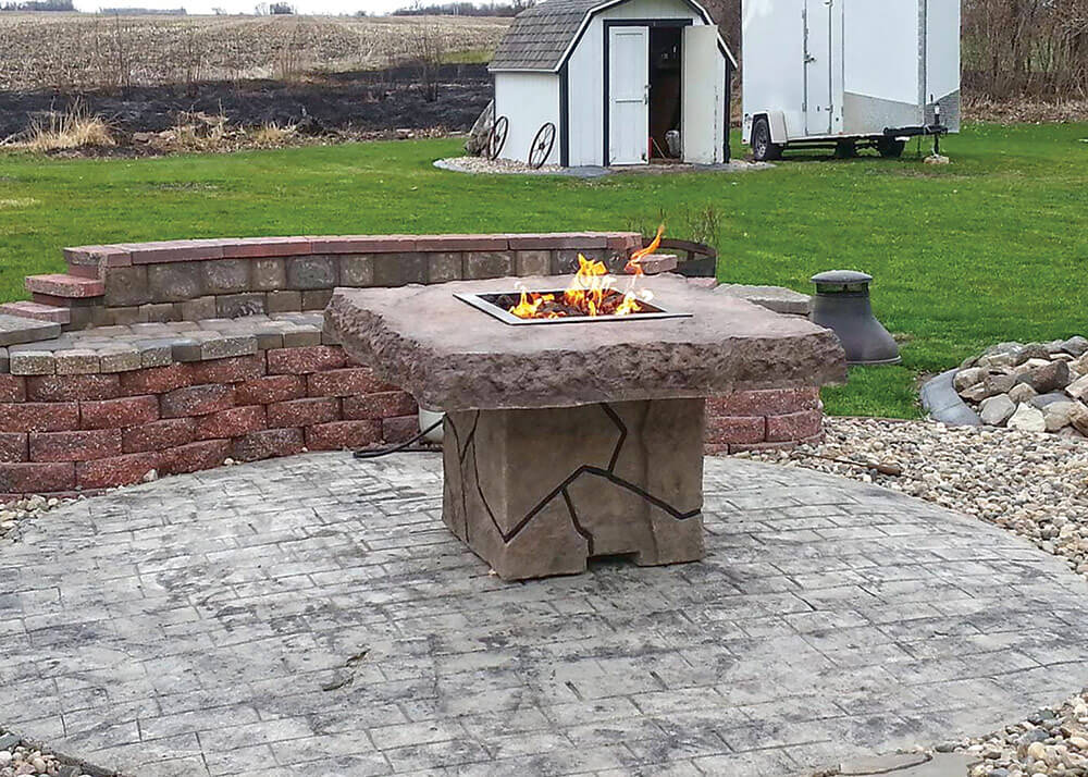 Custom Stone Outdoor Fire Pit