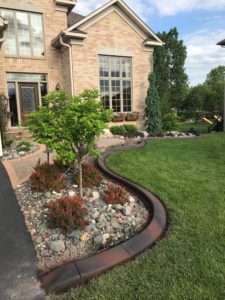 Concrete Edging Project at Home in St Michael MN by Curb Creations